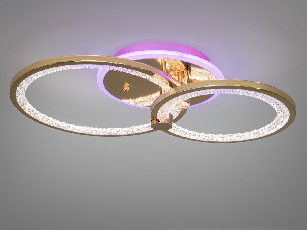 LED-люстра с диммером и RGB подсветкой, 55W