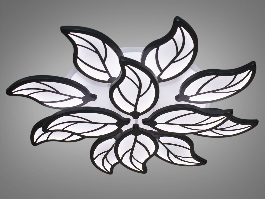 Потолочная LED-люстра с диммером и подсветкой, 200W