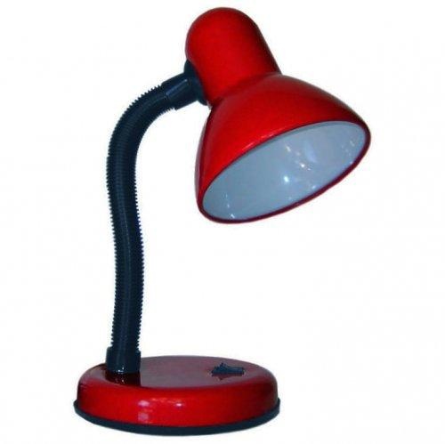 Лампа настольная червона на 1 лампа, Красный, Красный