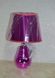 Лампа настільна, фіолетова, 1 лампа, висота лампи - 35, діаметр абажура - 22 див., Фиолетовый, Фіолетовий
