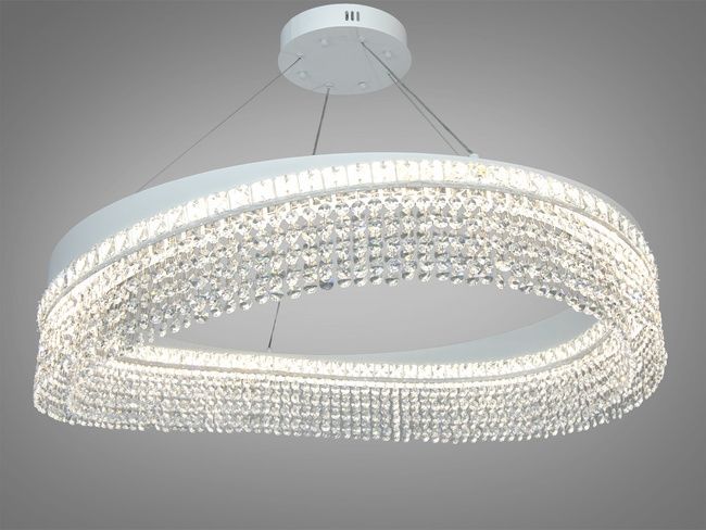 Підвісна люстра Diasha LED біла 100Вт 18м2
