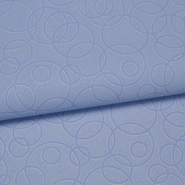 Обои виниловые на флизелиновой основе Славянские обои Office Style В88 Круг голубой 1,06 х 10,05м (1234-03)