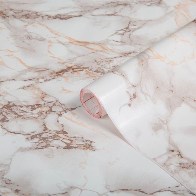 Самоклейка декоративна D-C-Fix Мармур коричневий напівглянець 0,675 х 1м (200-8113), Коричневий, Коричневий