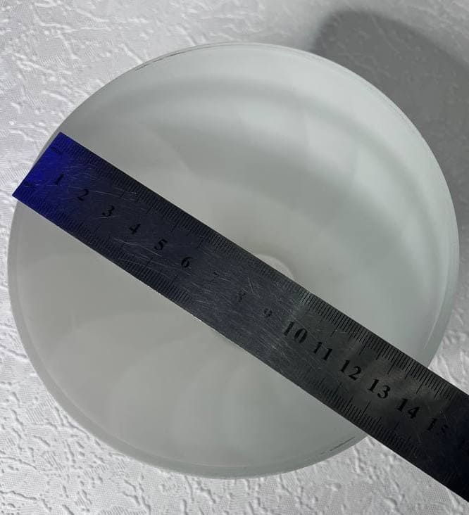 Плафон люстри діаметр верхнього отвору 3,6 см висота 10 см, Білий, Білий