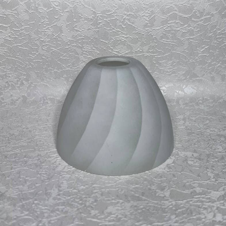 Плафон люстри діаметр верхнього отвору 3,6 см висота 10 см, Білий, Білий