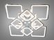Стильна світлодіодна люстра з пультом, 135Вт, хром