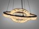 Подвесная люстра LED три кольца золото 125 Вт