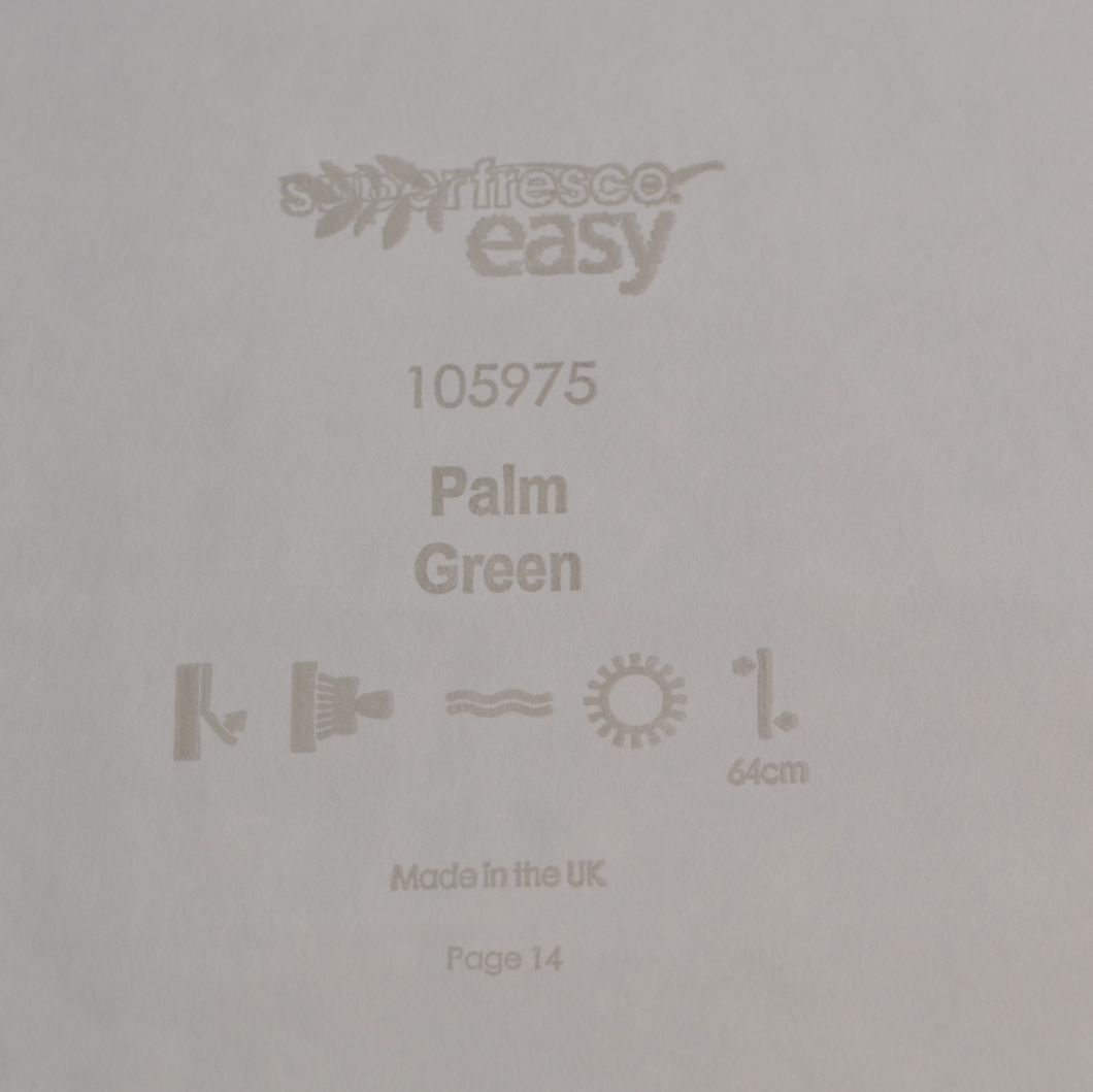 Обои виниловые на флизелиновой основе Superfresco Easy Palm Green тёмно-зелёный 0,53х10,05 (105975)