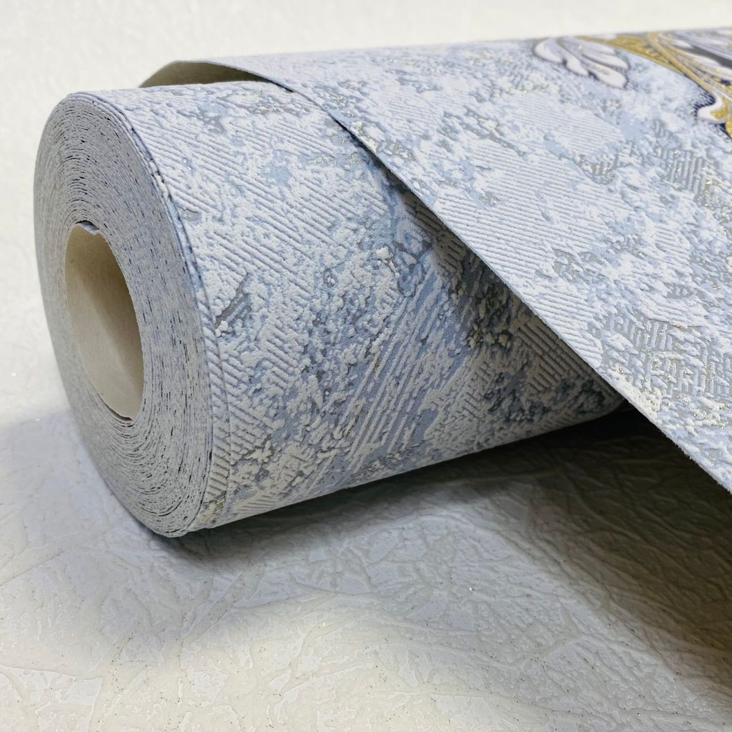Шпалери вінілові на паперовій основі Слов'янські шпалери Comfort В39 Ріддер 2 синій 1,06 х 10,05м (5708-03)