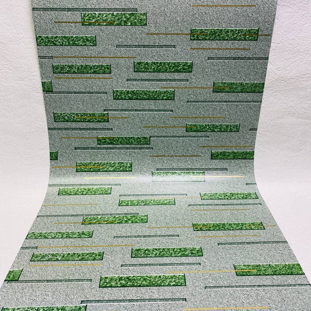 Шпалери вологостійкі на паперовій основі Континент Корнет зелений 0,53 х 10,05м (2171)