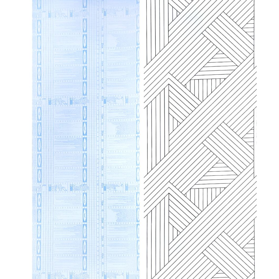 Самоклеюча декоративна плівка біла з орнаментом 0,45Х10М (KN-X0083-1), Білий, Білий