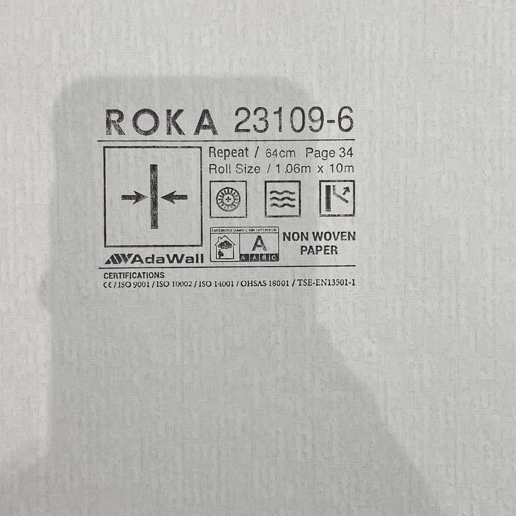 Обои виниловые на флизелиновой основе Roka AdaWall тёмно-бежевый 1,06 х 10м (23109-6)