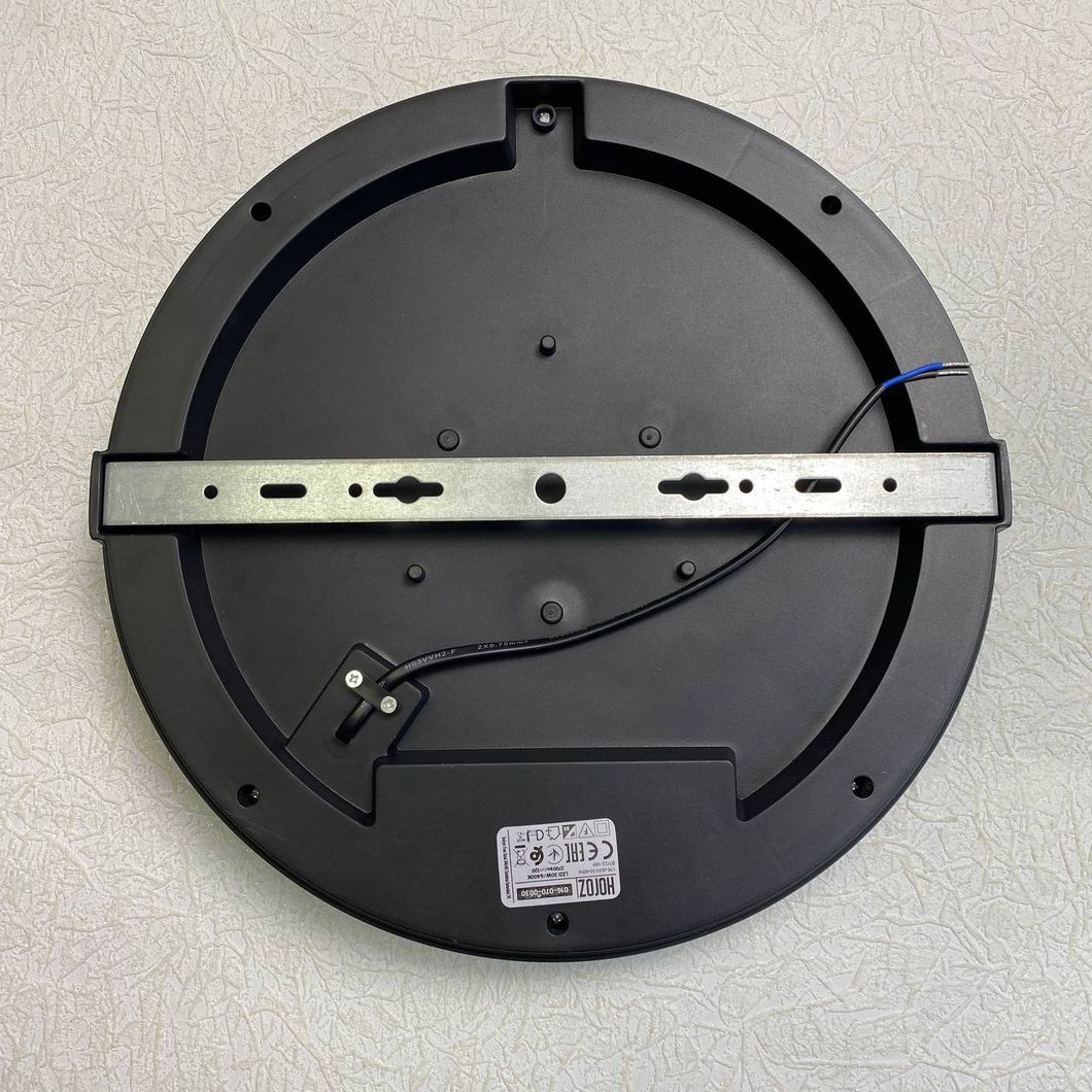 SKARLET-30 016 0710 0030 020 светильник накладной LED 30W 6400K 2700lm 170-265v d-300*h55mm IP65LED 30W 6400k 2700lm 170-265v d-300*h55mm IP65 чёрный накладной, Черный, Черный