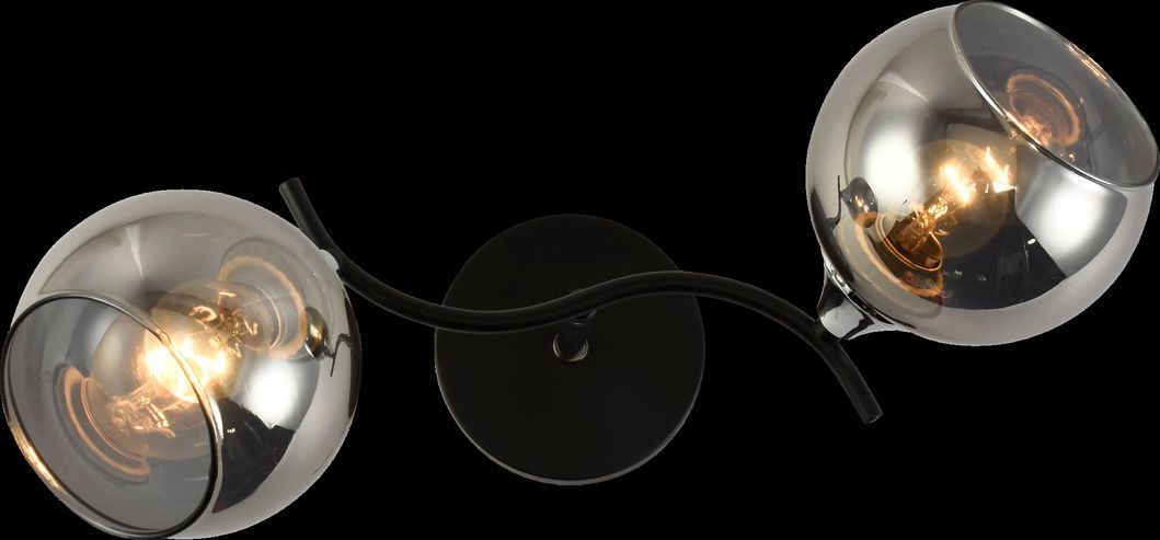 Люстра декоративна INTEREES IS XA1446B/2 Black+Chrome на 2 плафона, Хром