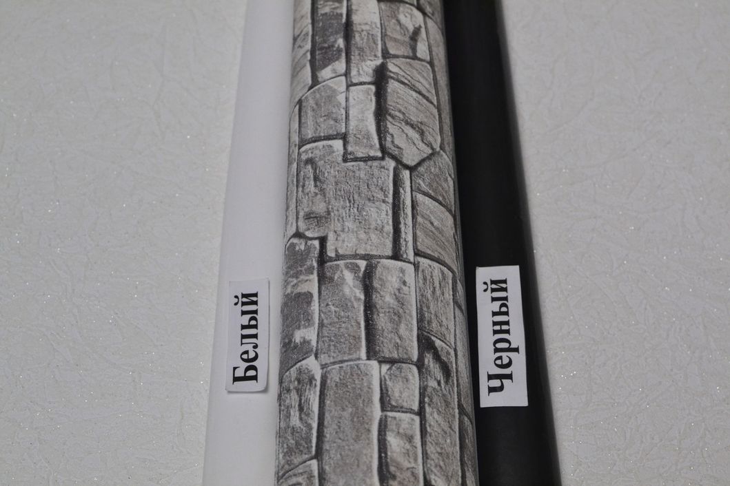 Шпалери вінілові на флізеліновій основі Слов'янські шпалери LeGrand Platinum В118 Фортеця темно-сірий 1,06 х 10,05м (2344-03)