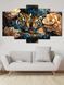 Модульная картина MAKO "Величественные тигры " 80x125 см MK50576