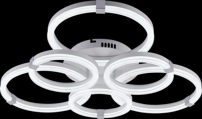 Люстра світлодіодна V DK6303C-3+3A WH+CR