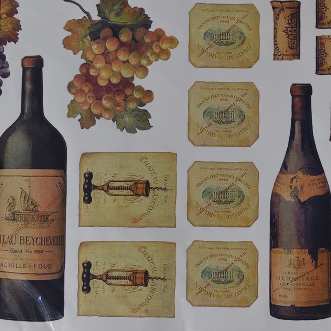 Наклейка декоративна Артдекор №35 Пляшки виноград (5841 - 35)