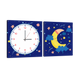 Часы модульная картина Луна 29 см х 60 см (3864 - МС - 23)