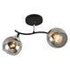 Люстра декоративна INTEREES IS XA1446B/2 Black+Chrome на 2 плафона, Хром