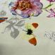 Клейонка на стіл ПВХ на нетканій основі квіти з метеликами 1,37 х 1м (100-316), Бежевий, Бежевий