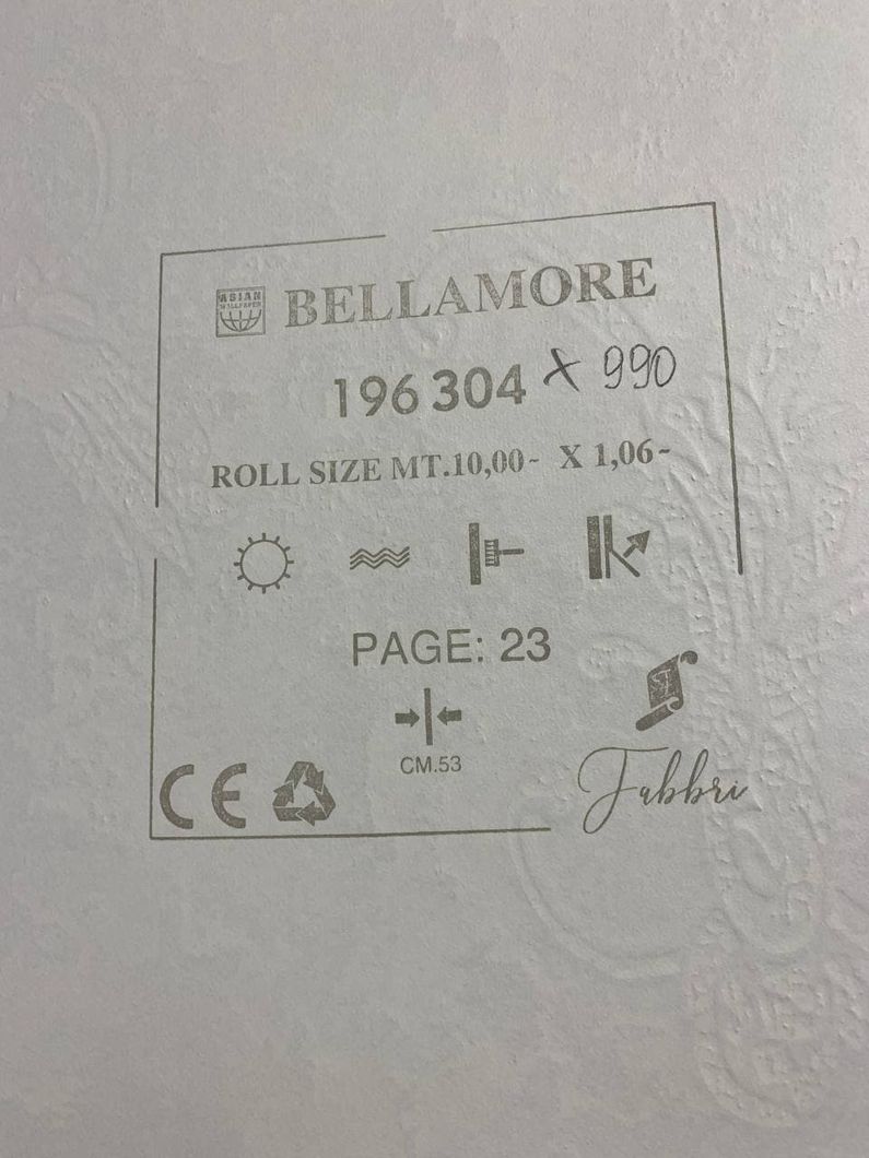 Шпалери вінілові на флізеліновій основі Wiganford Bellamore сіро-коричневий 1,06 х 10,05м (196304)