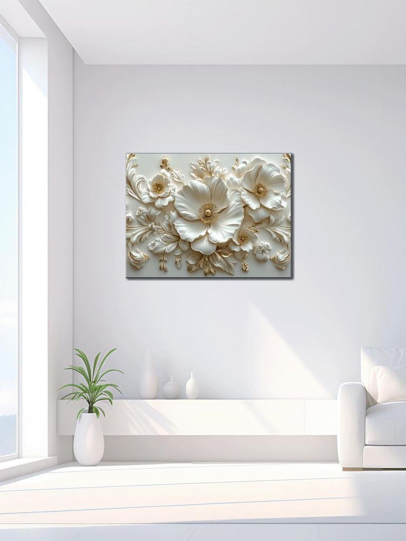 Картина на холсте МАKO "Ажурные цветы " 50x70 см MK10636_5070