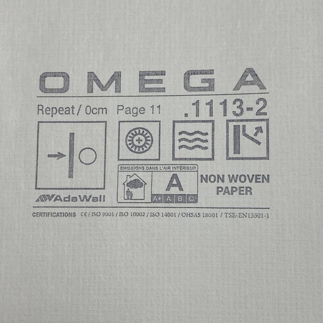 Обои виниловые на флизелиновой основе OMEGA AdaWall бежевый 1,06 х 10,05м (1113-2)