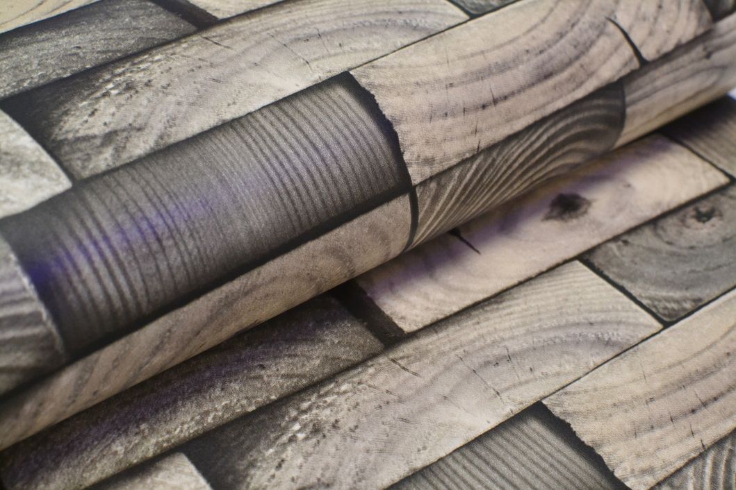 Шпалери вологостійкі на паперовій основі Шарм Мадера сірий 0,53 х 10,05м (145-02)