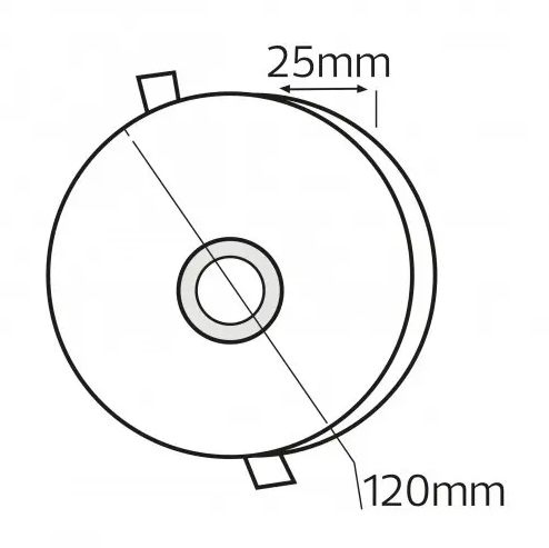 Светодиодный светильник встроенный белый круг LED 24W 3000K-6500K 1920 lm 165-260v d-170 мм 016-063-0024-010 VALENTINA-24, Белый4, Белый