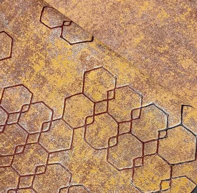 Обои виниловые на флизелиновой основе AS Creation New Walls терракотовый 0,53 х 10,05м (37425-3)