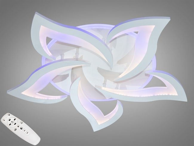 Потолочная LED-люстра с диммером и подсветкой 75W