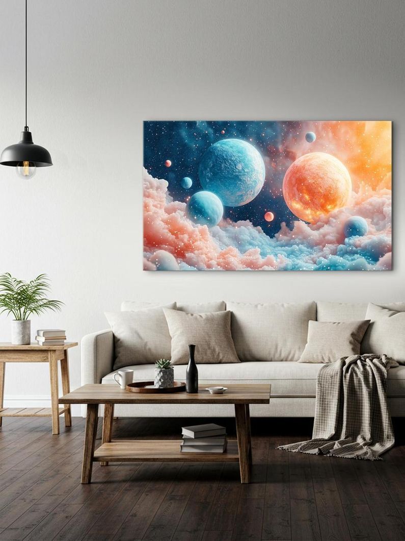Картина на холсте МАKO "Галактические мечты " 60x100 см MK10546