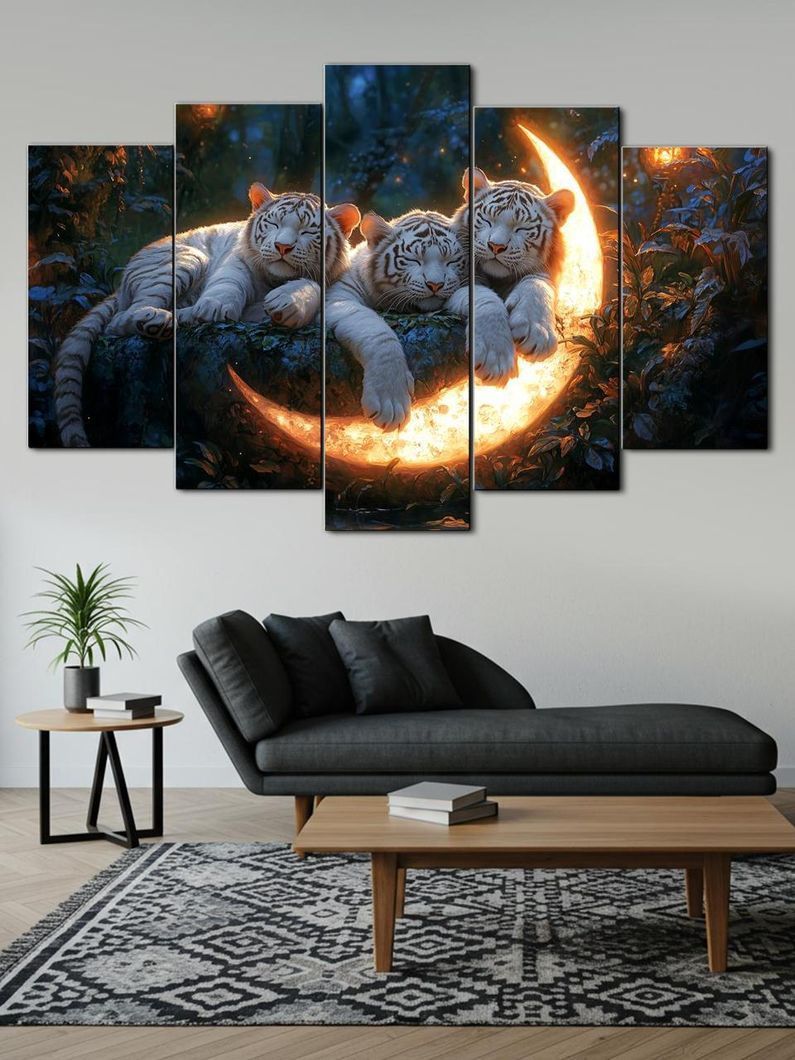 Модульна картина MAKO " Сплячі тигри " 80x125 см MK50627