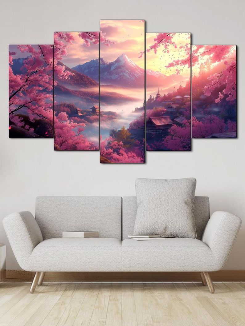 Модульная картина MAKO " Нежная сакура" 80x125 см MK50527
