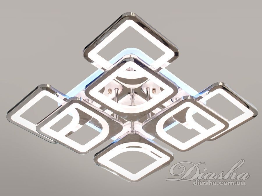 Потолочная люстра с диммером и LED подсветкой, 130W