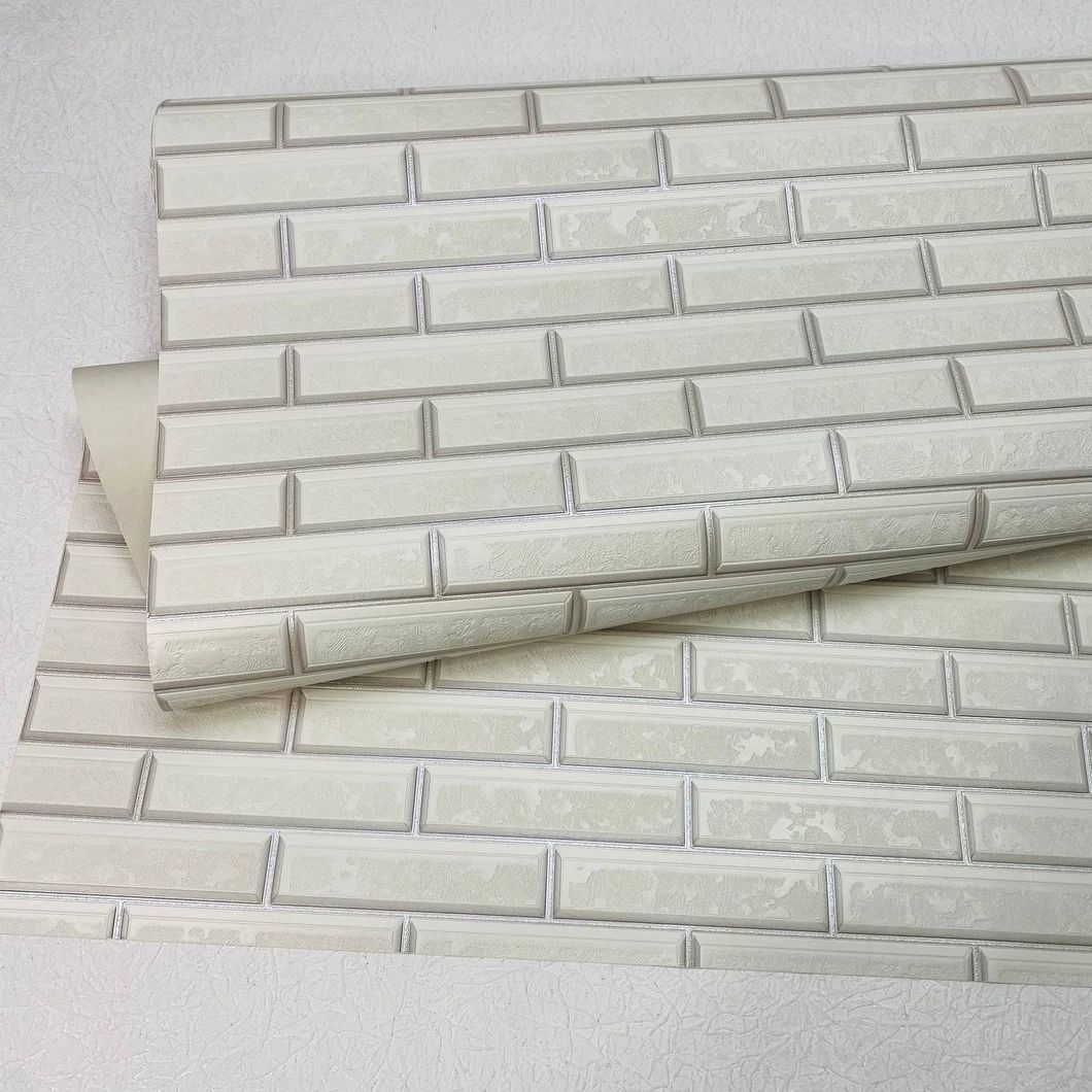Обои виниловые на бумажной основе супер мойка Славянские обои Expromt В38 Лего белый 1,06 х 10,05м (5753-06)