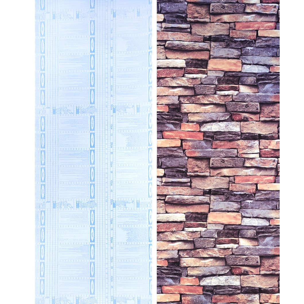 Самоклеюча декоративна плівка Єкатеринославський камінь 0,45Х10М (KN-M0011-1), Коричневий, Коричневий