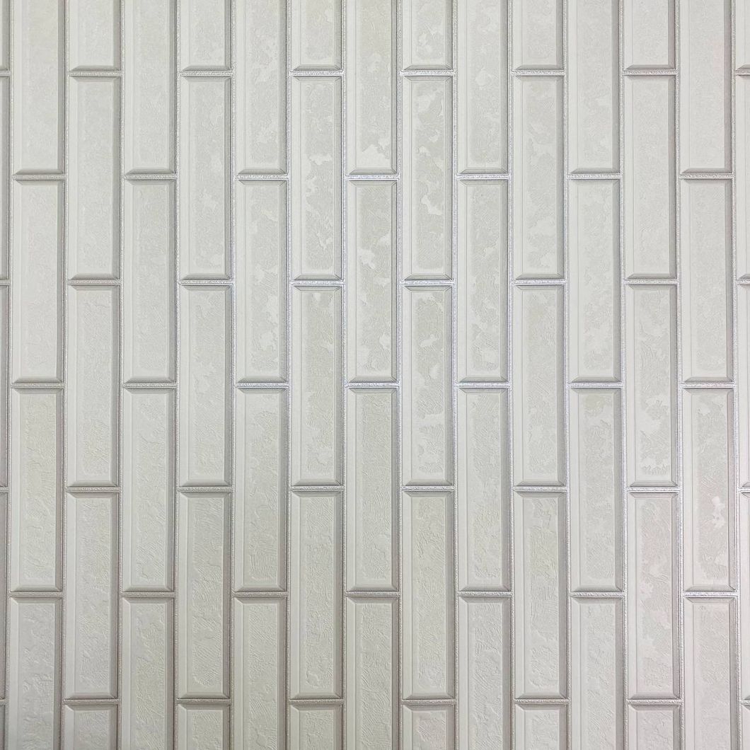 Шпалери вінілові на паперовій основі супер мийка Слов'янські шпалери Expromt В38 Лего білий 1,06 х 10,05м (5753-06)
