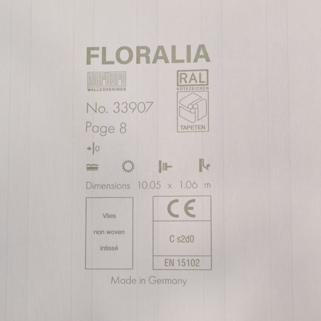 Шпалери вінілові на флізеліновій основі Marburg Floralia бежевий 1,06 х 10,05м (33907)