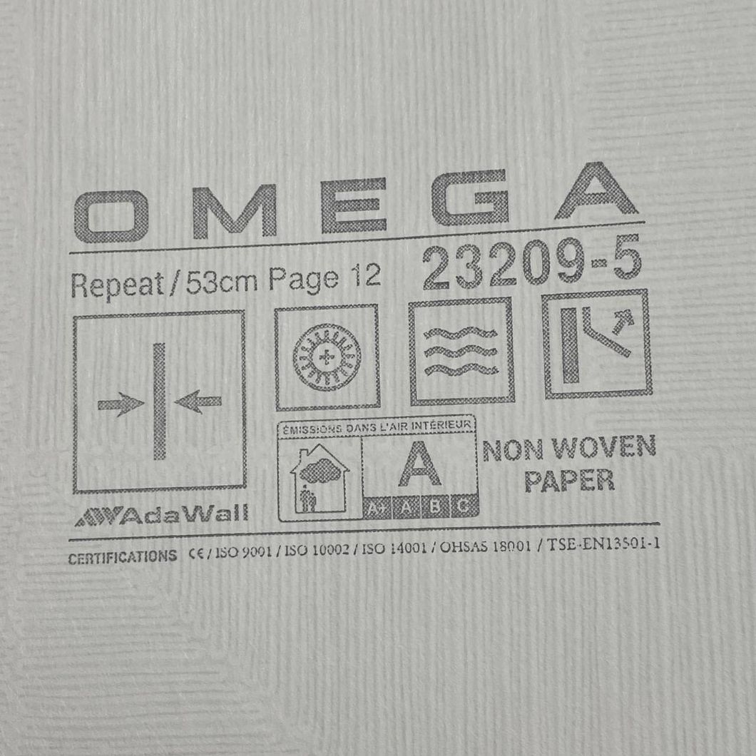 Обои виниловые на флизелиновой основе Серые OMEGA AdaWall 1,06 х 10,05м (23209-5)