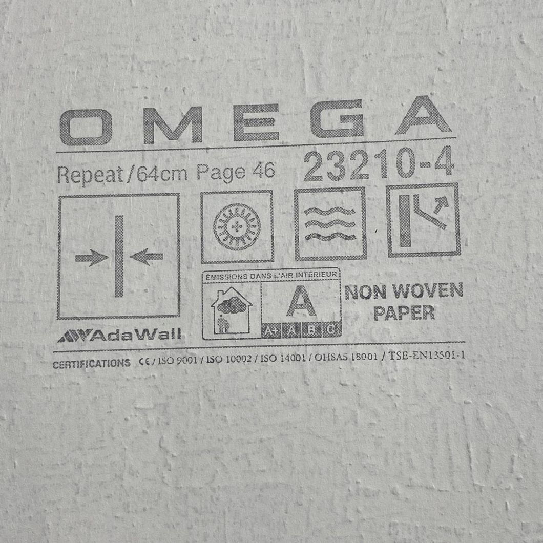 Шпалери вінілові на флізеліновій основі OMEGA AdaWall світло-коричневий 1,06 х 10,05м (23210-4)