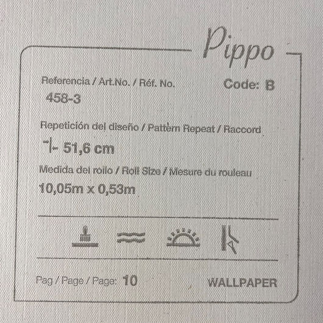 Шпалери паперові ICH Pippo рожевий 0,53 х 10,05м (458-3)