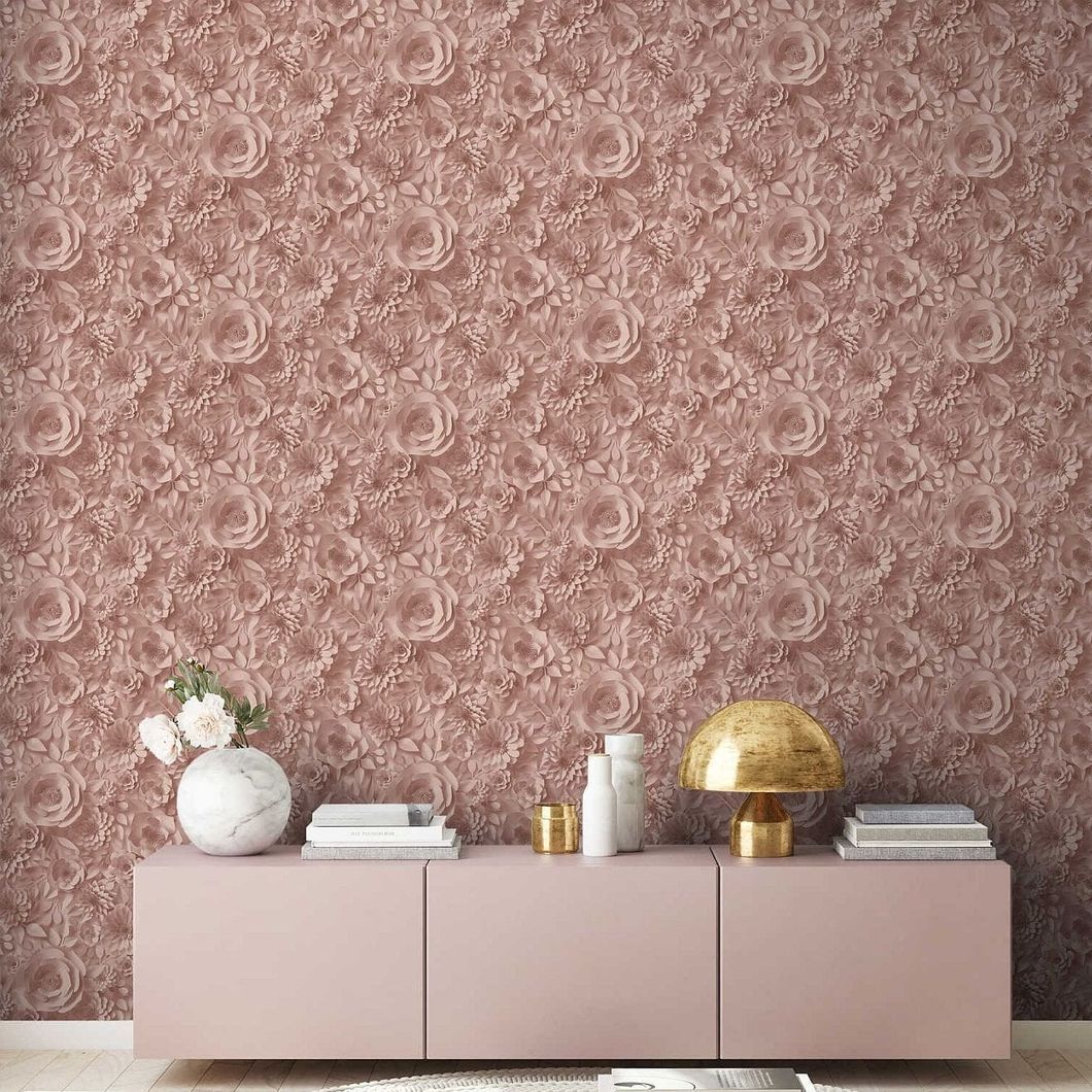 Обои виниловые на флизелиновой основе AS Creation Pint Walls розовый 0,53 х 10,05м (38718-2)