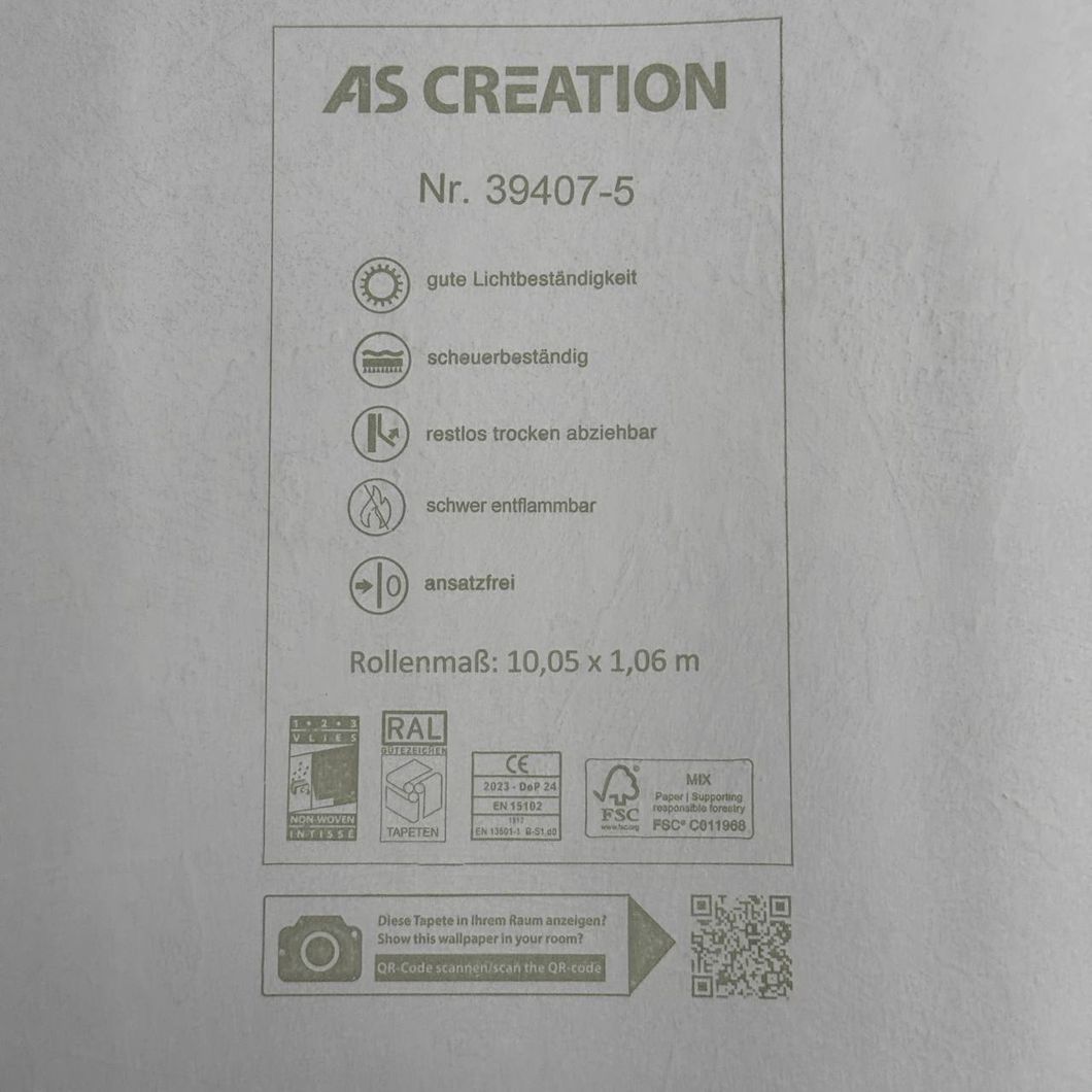 Шпалери вінілові на флізеліновій основі коричневі AS Creation Royal Botanic 1,06 х 10,05м (39407-5)