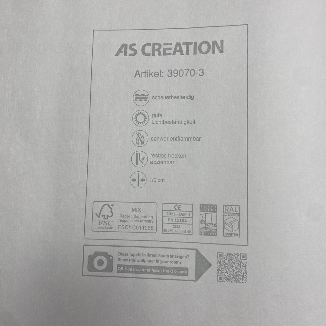 Шпалери вінілові на флізеліновій основі рожеві Maison Charme AS Creation 0,53 х 10,05м (39070-3)