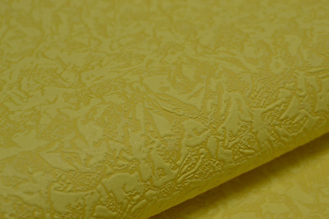 Шпалери вінілові на флізеліновій основі Слов'янські шпалери VIP Стефані жовтий 1,06 х 10,05м (1002-12)