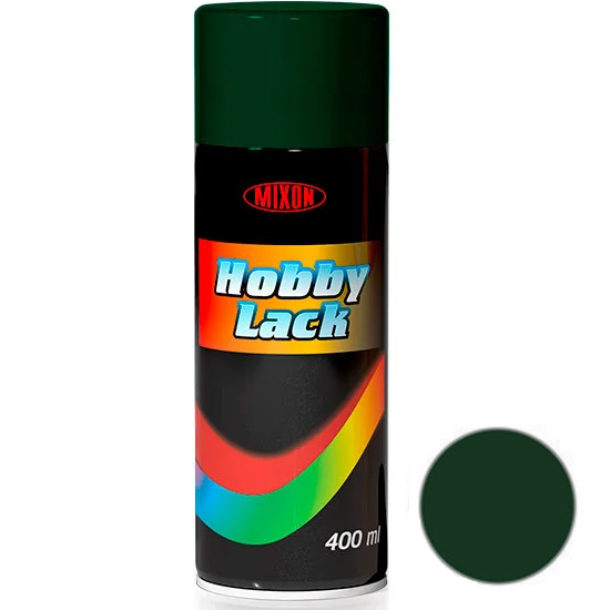 Краска спрей HOBBY LACK 400 мл зелена глянець цвет №738 (205338), Зелёный, Зелёный