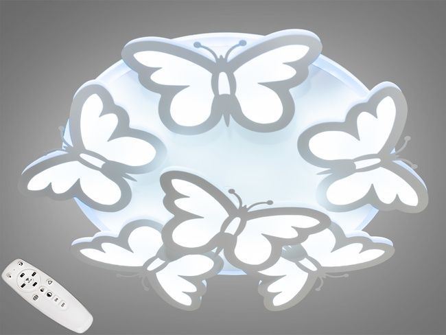Потолочная LED-люстра с диммером и подсветкой, 105W