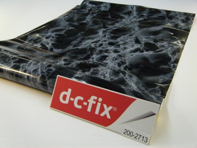 Самоклейка декоративна D-C-Fix Мармур чорний напівглянець 0,675 х 15м (200-8157), Черный, Чорний